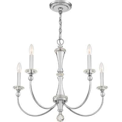 5 Light Candle Style Tiered Chandelier E9157