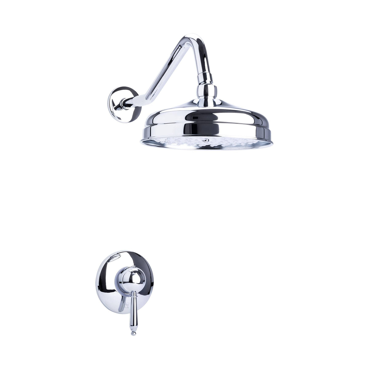 Traditional Rain Can Shower Set with Valve Chrome K261671