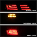 Black LED Tail Lights Brake Lamps Left+Right W782