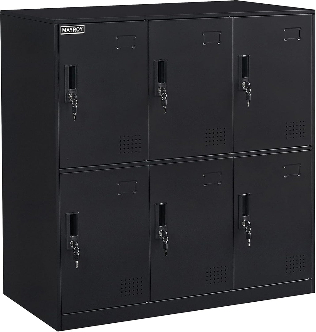 6 Door Metal Storage Locker with Lock K602043