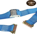 2 x 20' E-Track Cam Straps Blue Polyester Tie-Downs G283