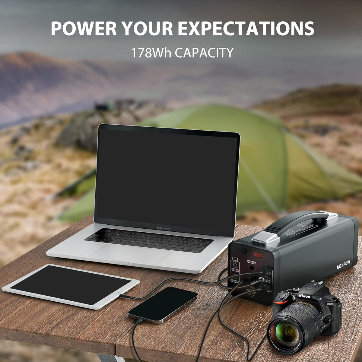 178Wh Portable Power Station with AC Outlet Z1768