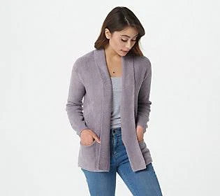 Lavender Haze Shawl Collar Cardigan J108
