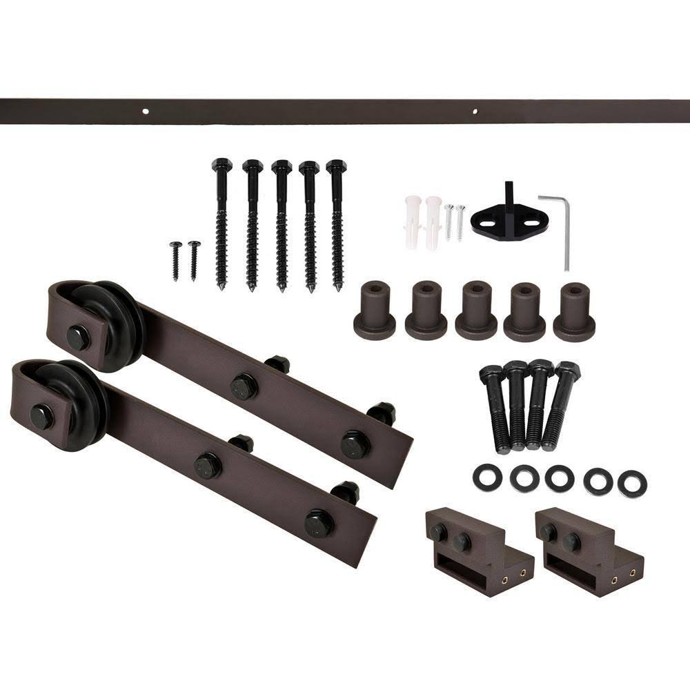 36 in. x 84 in. Wood Interior Sliding Barn Door with Hardware Kit N230
