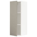 Wall Cabinet, White/Beige, 15x15x40 M88950