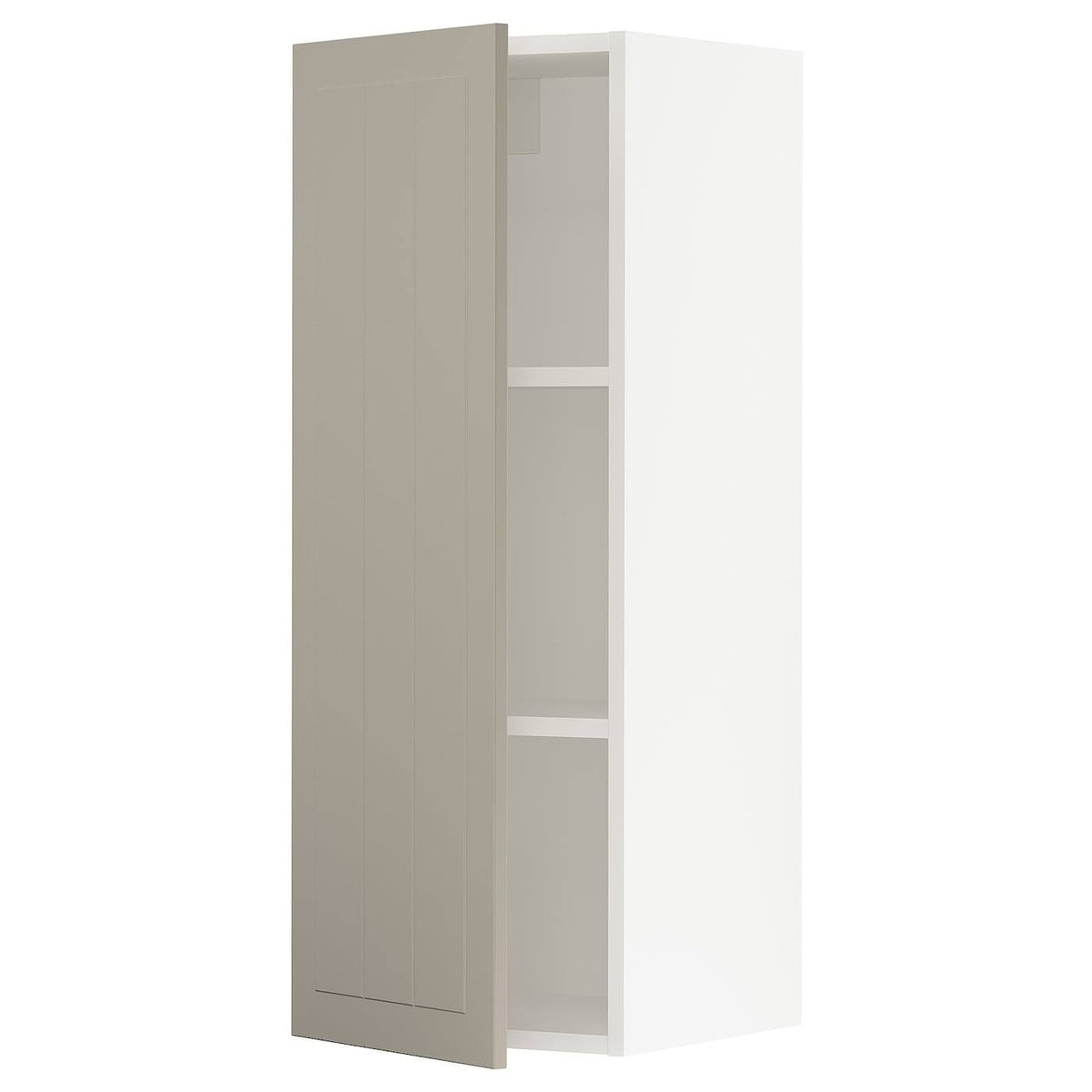 Wall Cabinet, White/Beige, 15x15x40 M88950