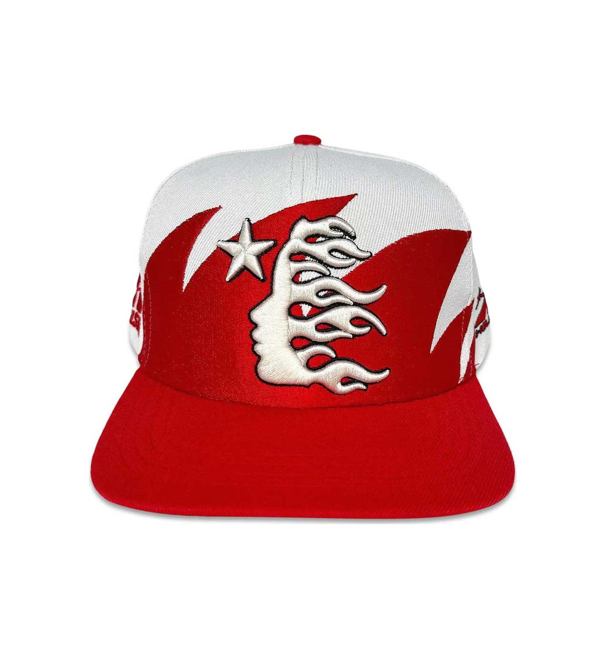 Hellstar Shark Teeth Trucker Hat Red (Snapback)