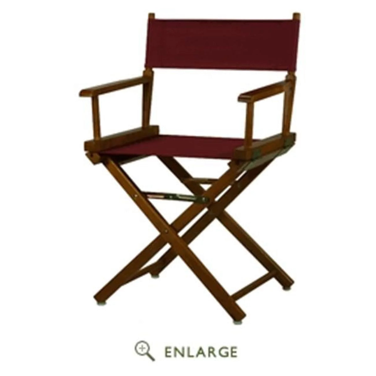 Burgundy Canvas 18 in. Directors Chair T9190