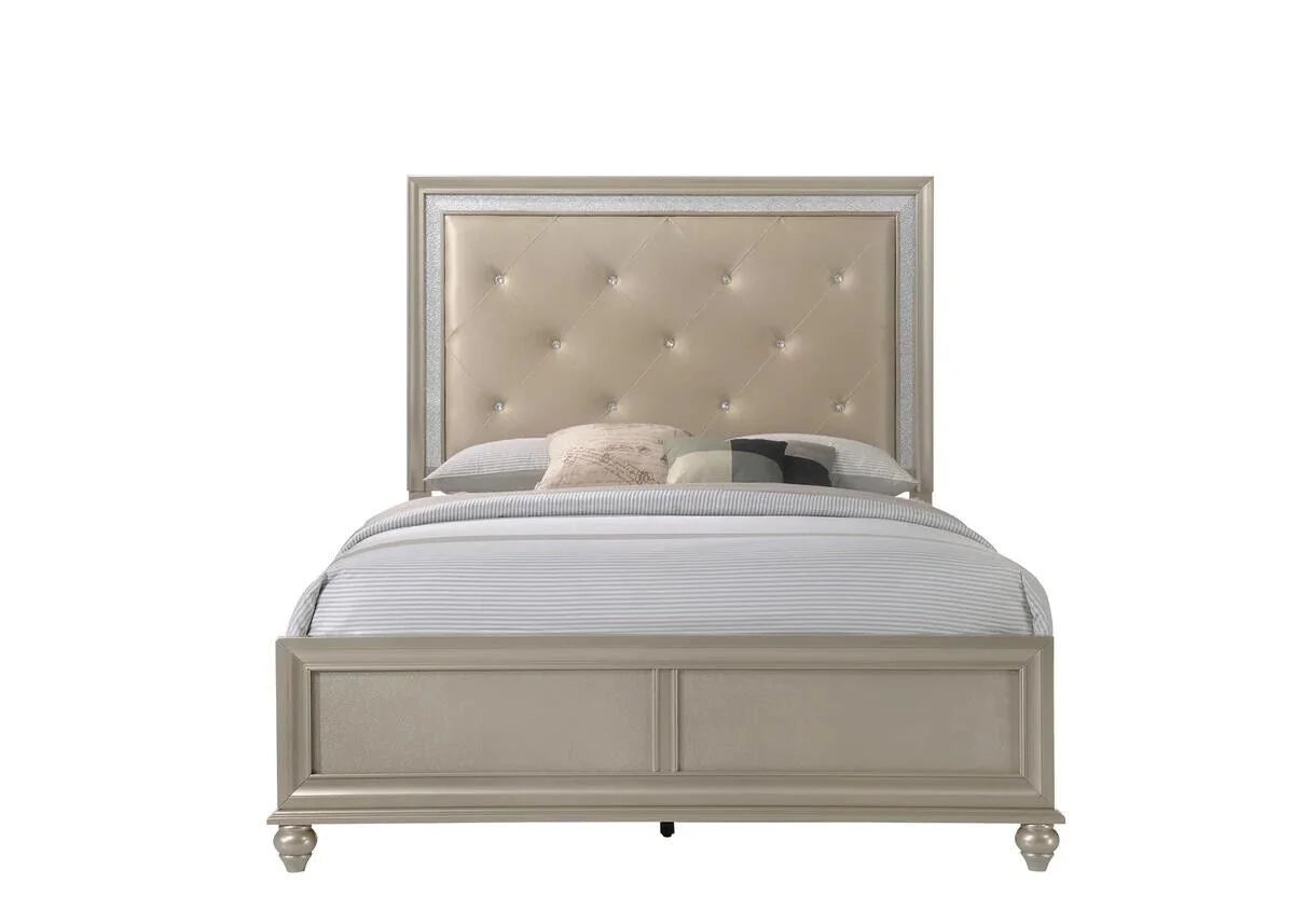 Twin Size 4pc Bedroom Set Bed Dresser Mirror Nightstand D167