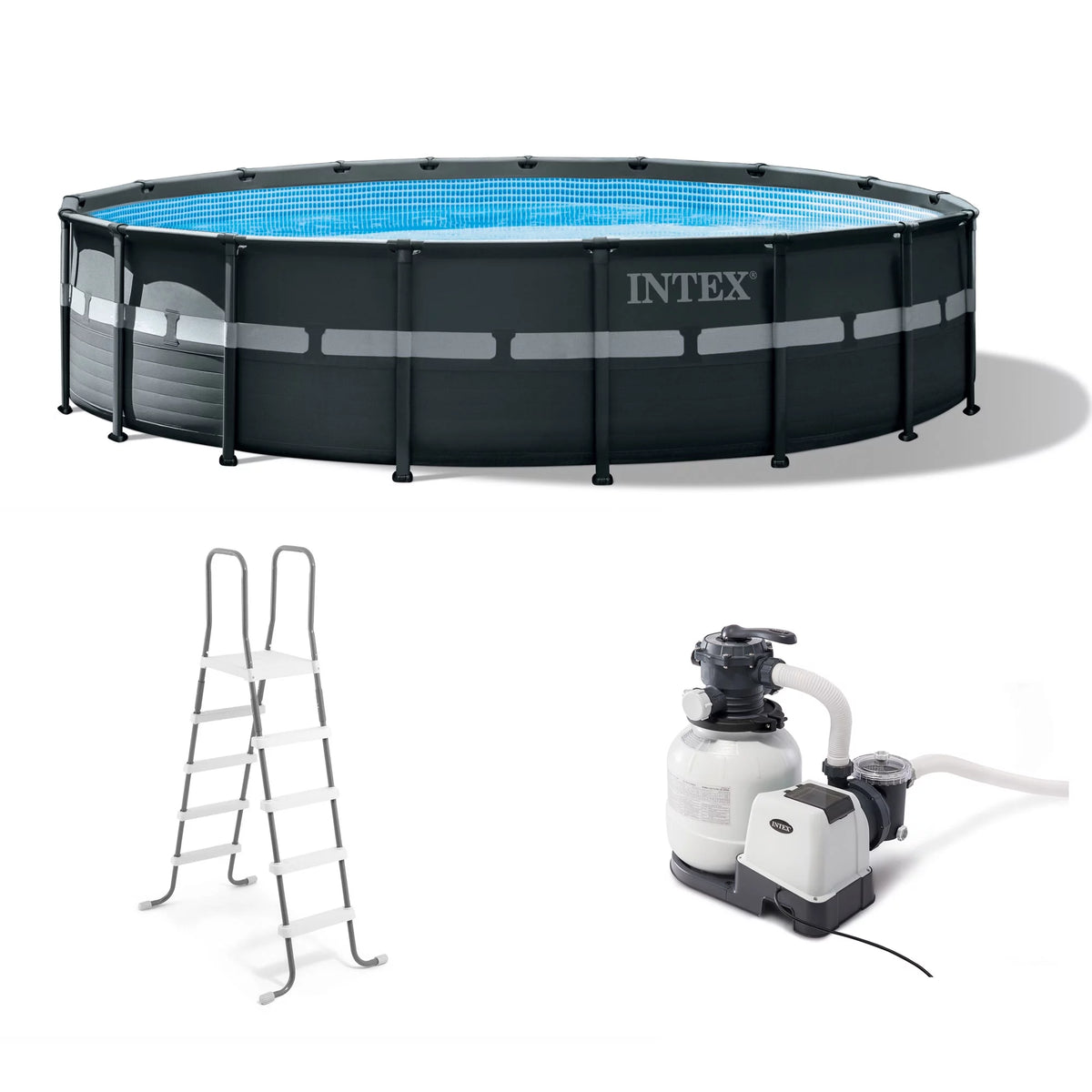 Round Above Ground Pool Set with Filter Pump H9119