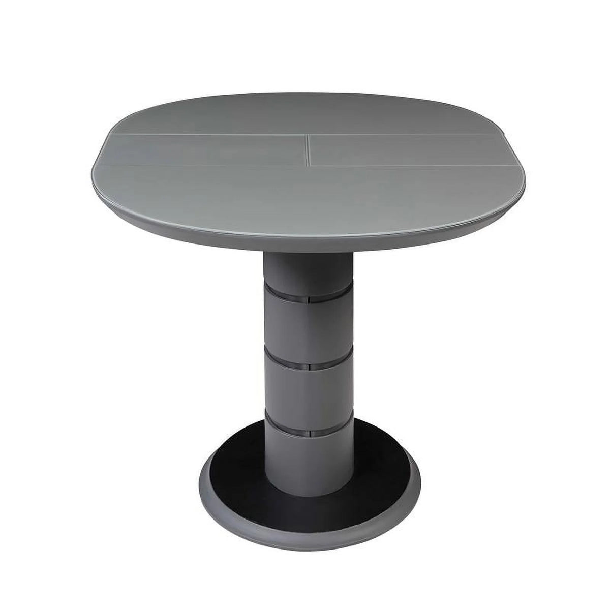 Matte Gray & Black Wood 5-PC Dining Set I909148