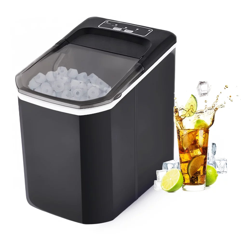 Countertop Ice Maker with Ice Basket, 2 Sizes of Ice T4312