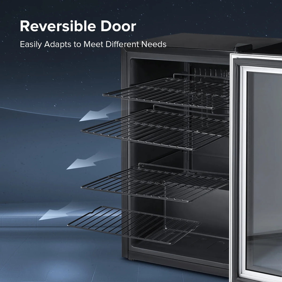 4.4 Cu.ft Beverage Refrigerator Cooler with Glass Door K6443
