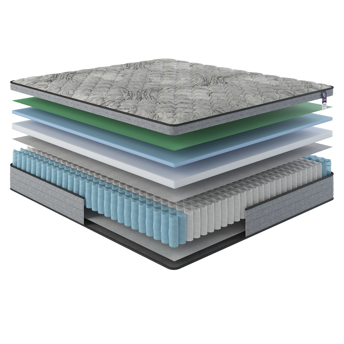 Queen Size Hybrid Memory Foam Pocket Spring Mattress Y6858