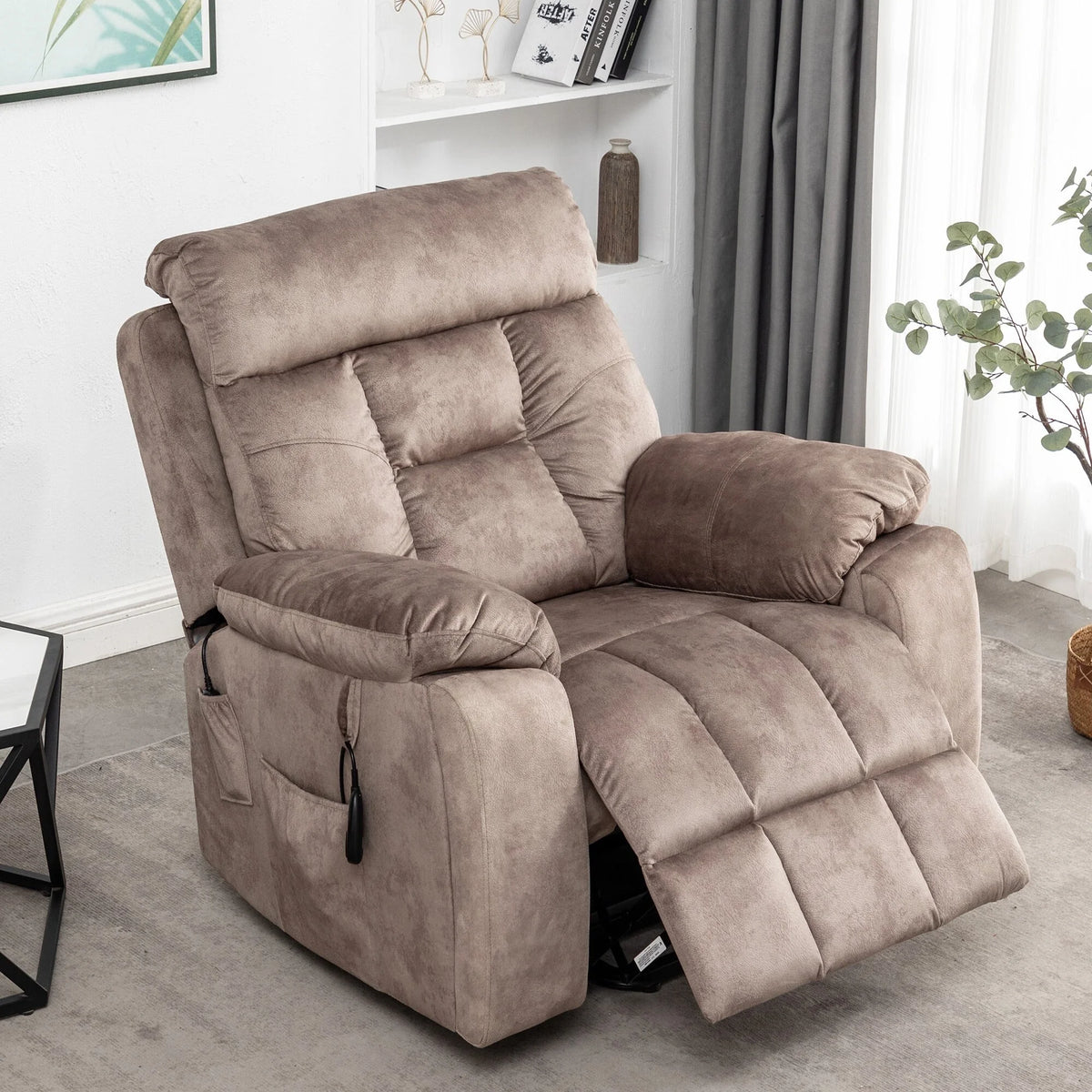 Velvet Power Lift Massage Recliner Chair Q511047