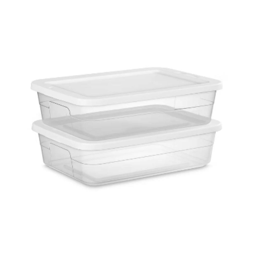Clear 28 Quart Under Bed Storage Container with Lid J764