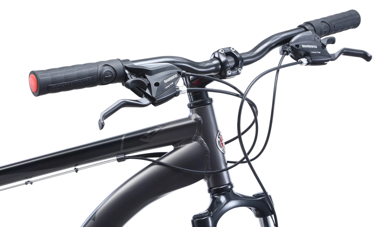 Hybrid Bike 700c Wheels 21 Speeds Mens Frame Grey H980
