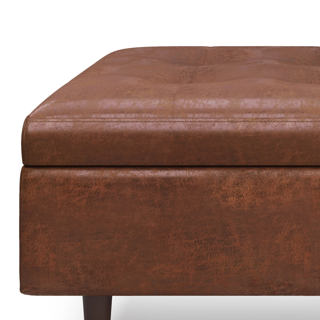 38 inch Square Storage Ottoman Coffee Table Y874