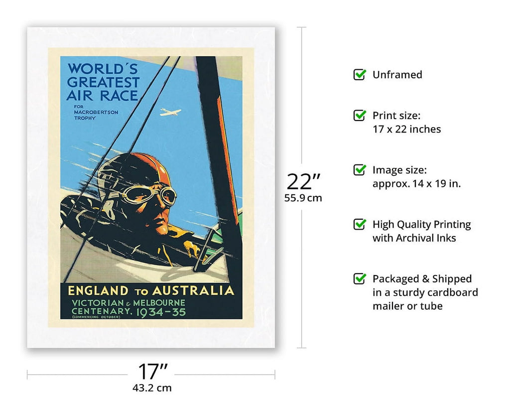 Vintage Aviation Poster Japanese Rice Paper Art Print 17 x 22 in X3543
