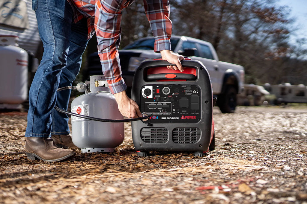 3,800-Watt Dual Fuel Portable Inverter Generator with CO Sensor B27473