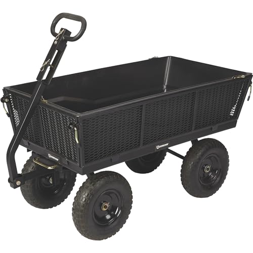Steel Dump Cart with Removable Liner, 1200-Lb. Capacity J5047