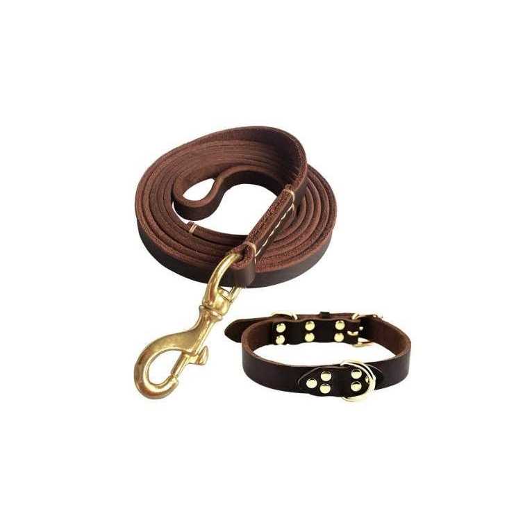 Leather Dog Leash 6 Foot Braided Heavy Duty U816
