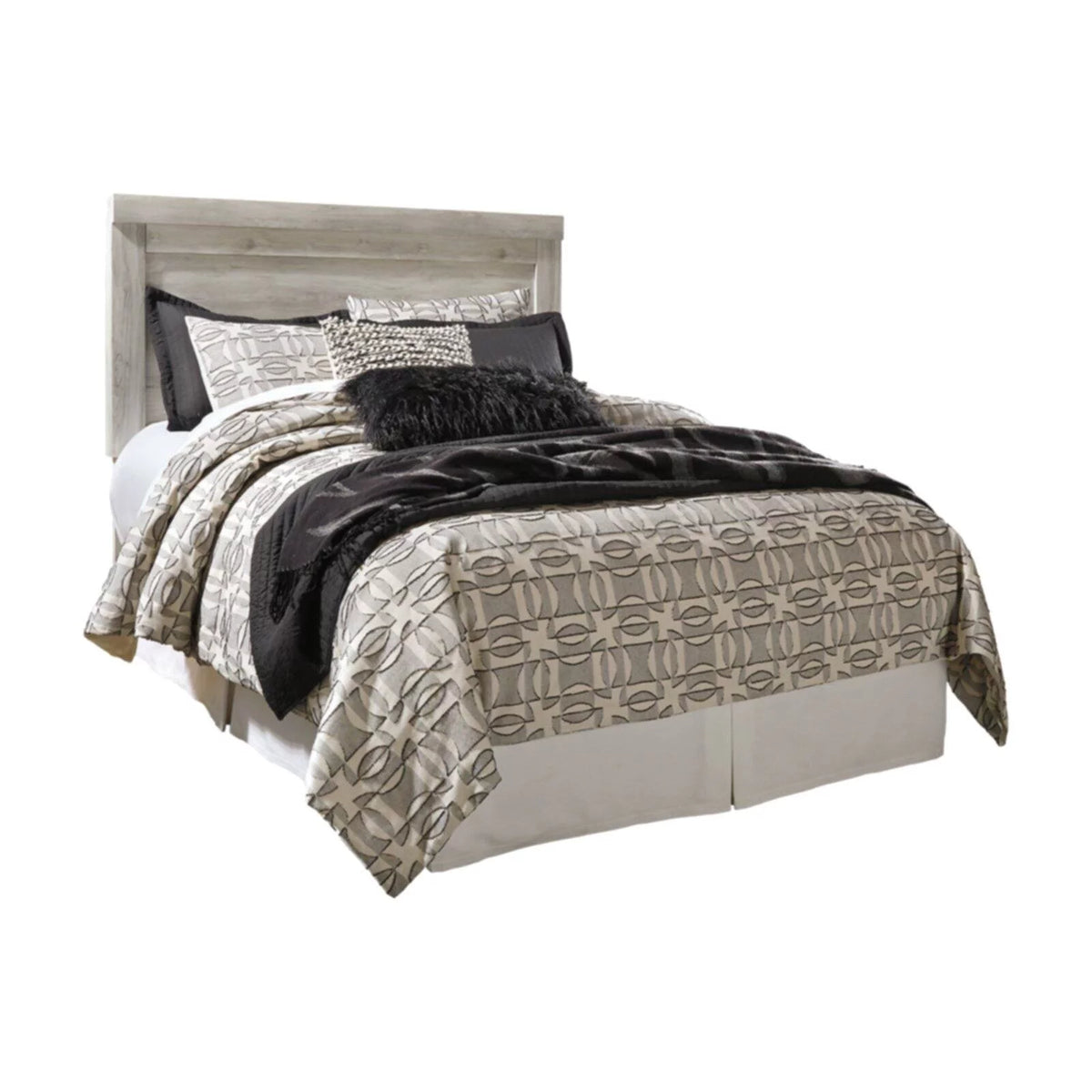 King Panel Headboard in Whitewash E552646
