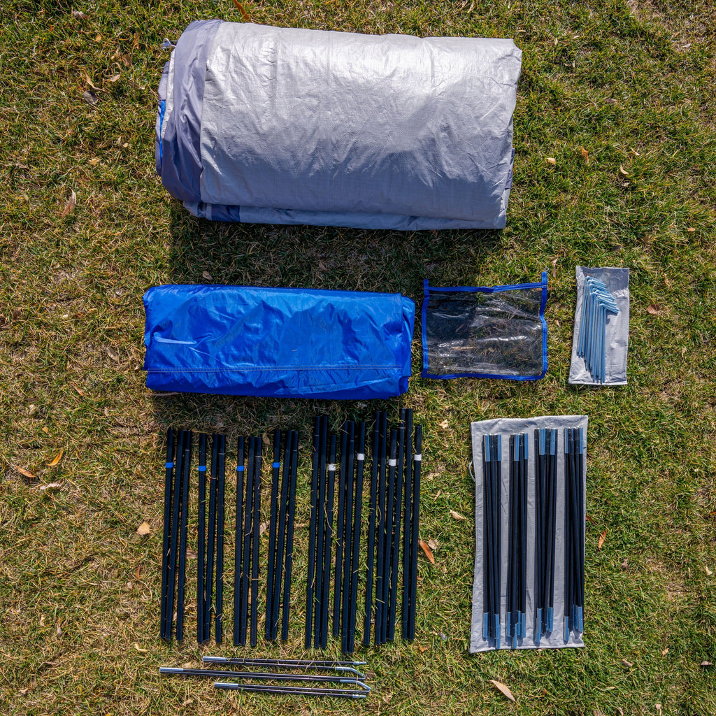16-Person 3-Room Cabin Tent with 3 Entrances D1838