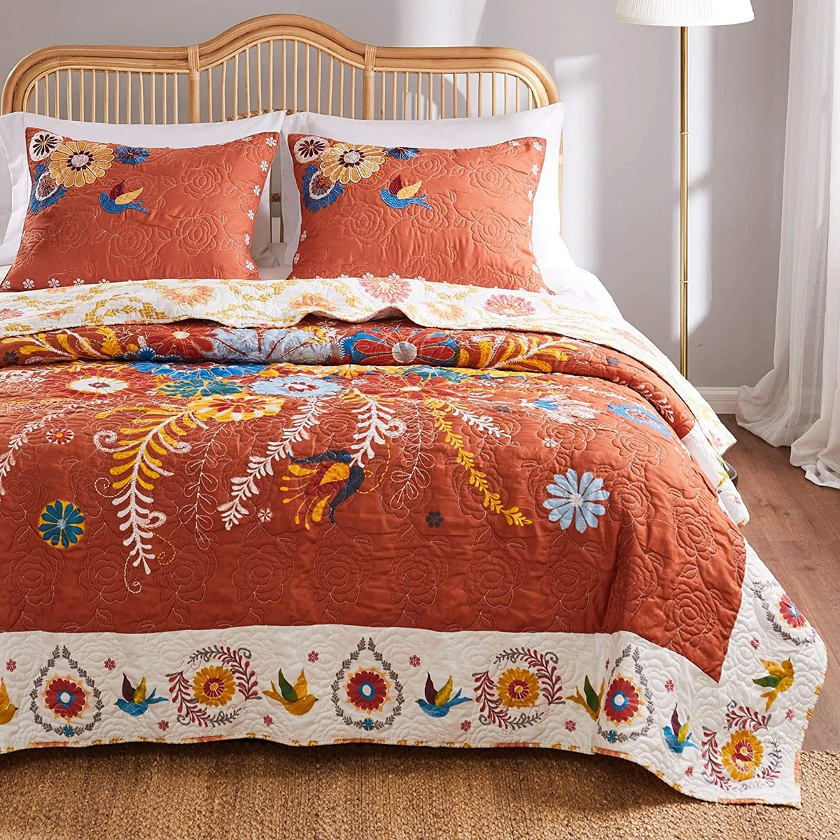 Reversible 3-Piece Full/Queen Quilt Set L85604
