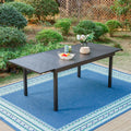 Black Expandable Metal Dining Table B682