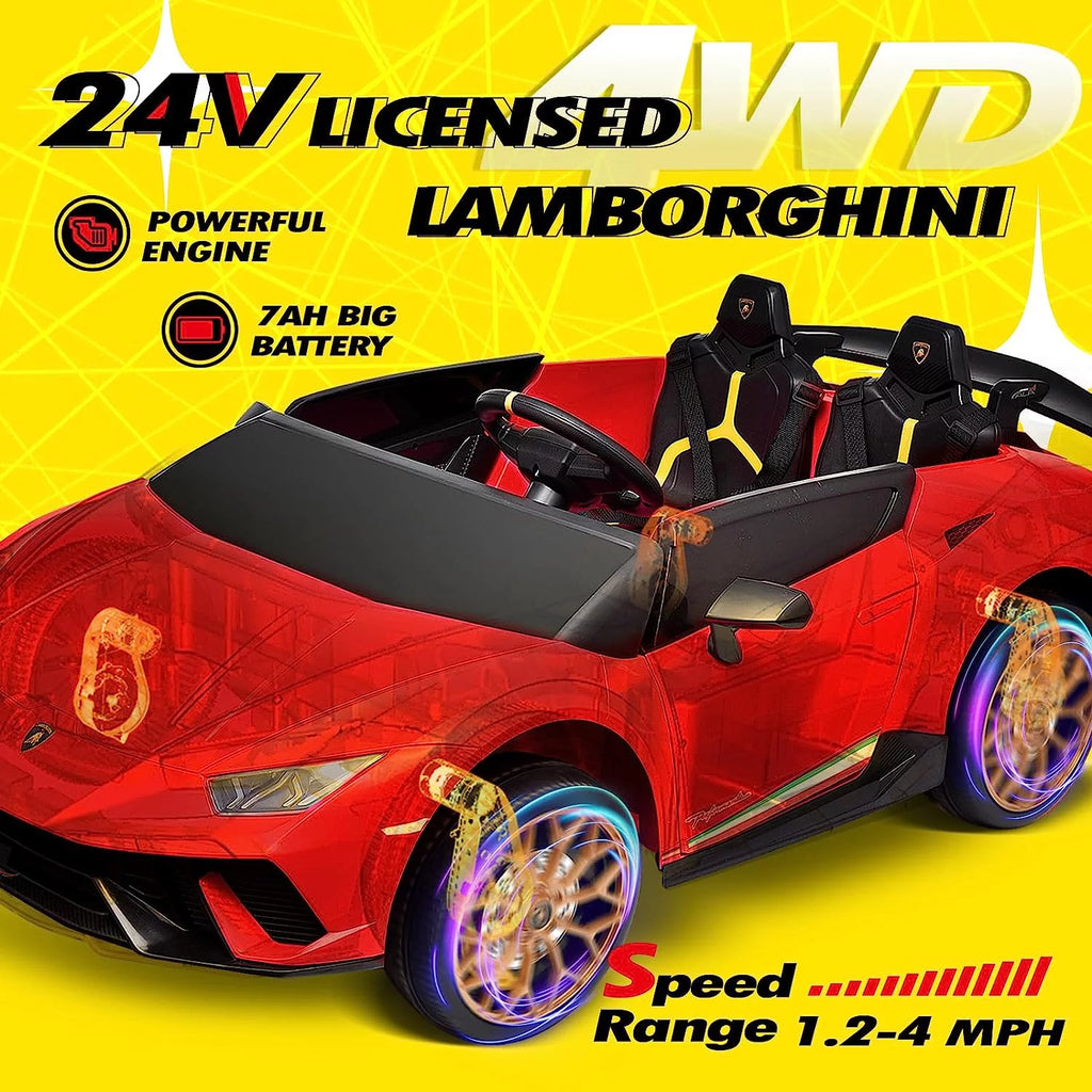 2 Seater Kids Ride on Car 4WD with 7AH Battery and Remote Control Pink B99446