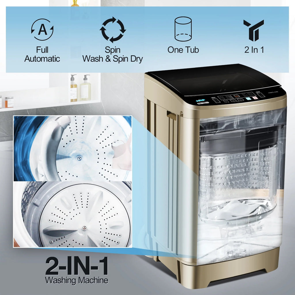 17.7 lbs Full Automatic Portable Washing Machine O8943