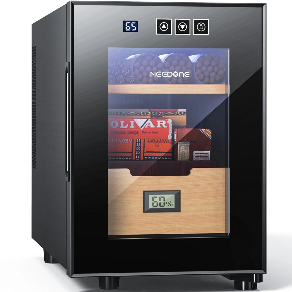 16L Electric Cigar Humidor with Spanish Cedar Shelves V6289