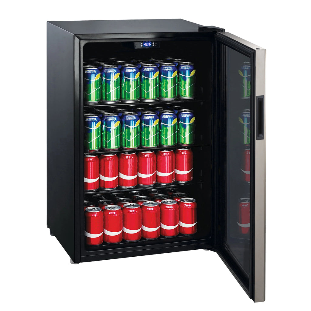4.5 Cu ft 152 Can Stainless Steel Mini Fridge W9657