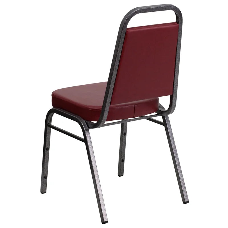 Burgundy Vinyl Stacking Banquet Chair F642156