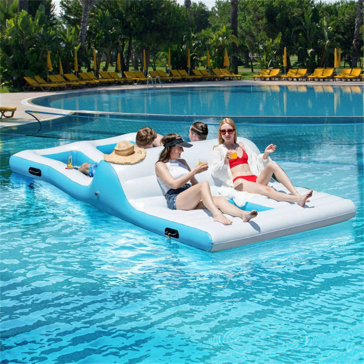 Floating 4 Person Inflatable Lounge Raft M754