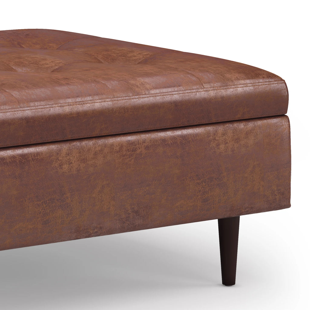 38 inch Square Storage Ottoman Coffee Table Y874