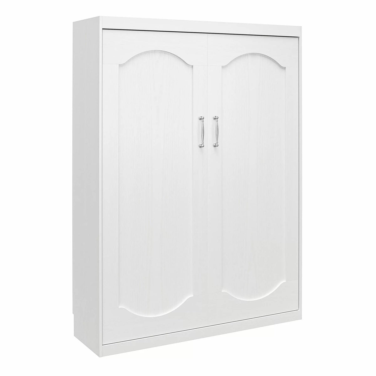 White Full Size Wall Bed E20319
