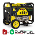 5500 Watt Dual Fuel Portable Generator with Wheel Kit Q140100