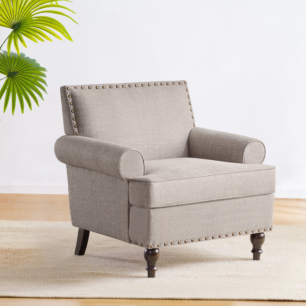 Brown Upholstered Accent Chair X51977