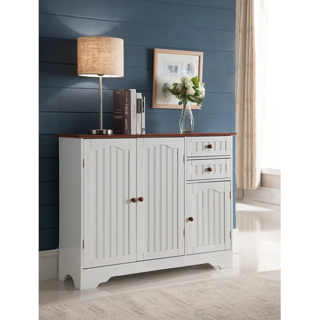 White Wood Kitchen Storage Cabinet I2363