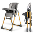 Foldable High Chair with Detachable Double Trays O717149