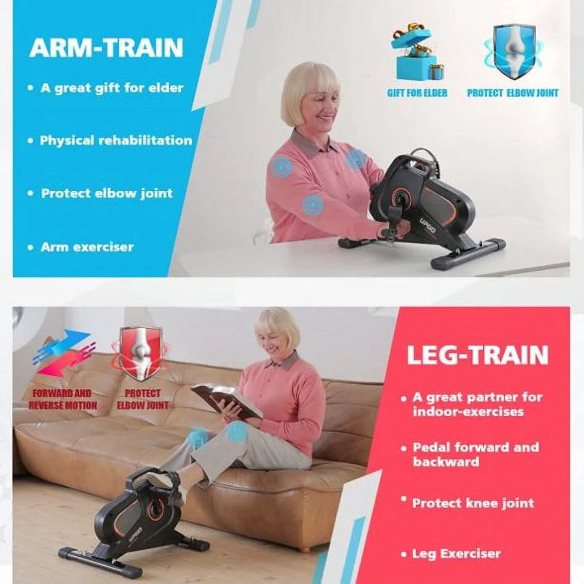 Under Desk Magnetic Mini Exercise Bike G7830