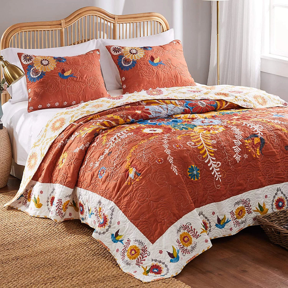 Reversible 3-Piece Full/Queen Quilt Set L85604