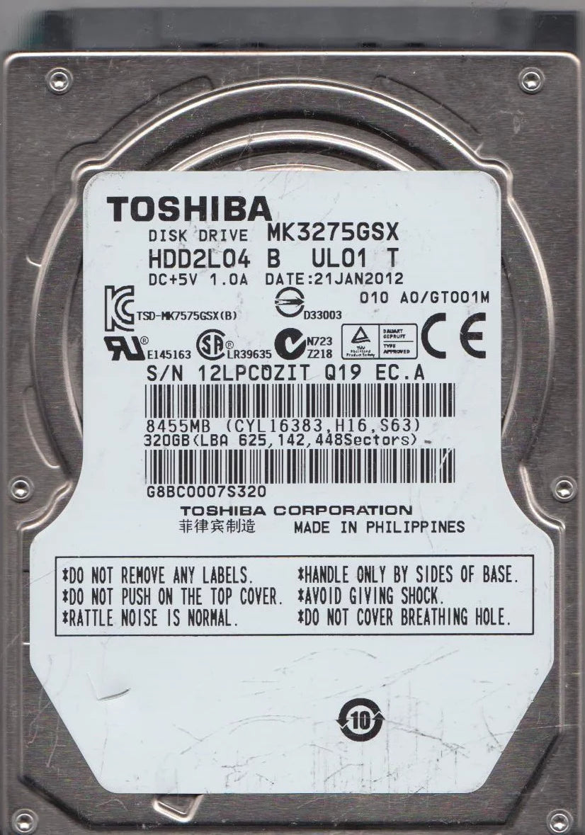 320GB SATA 2.5 Hard Drive E1290