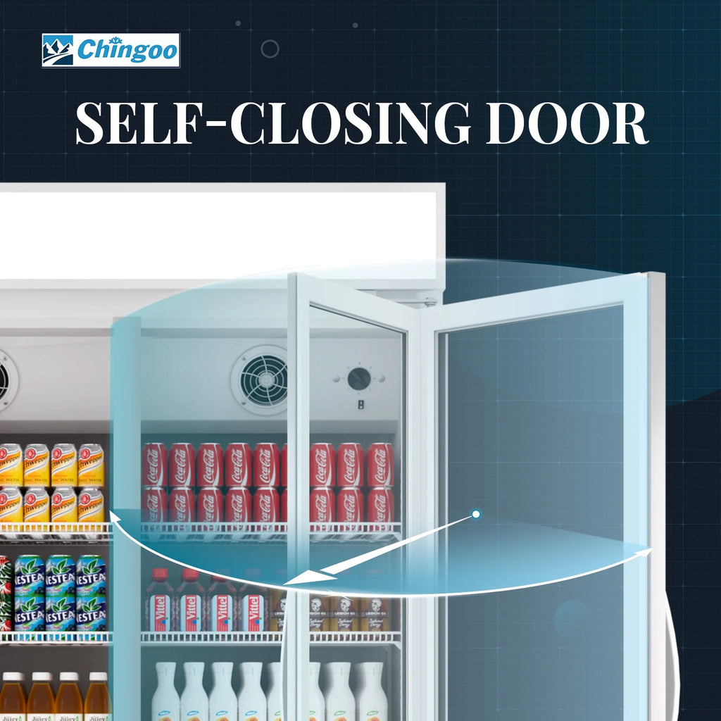 38'' Commercial Beverage Display Refrigerator with 2 Glass Doors P62792