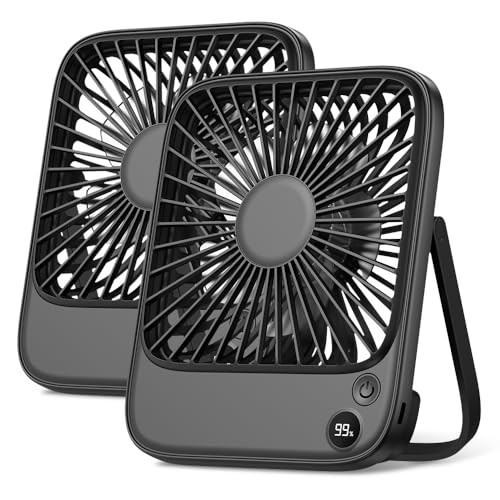 2 Pack 5000mAh Portable Desk Fan G53122