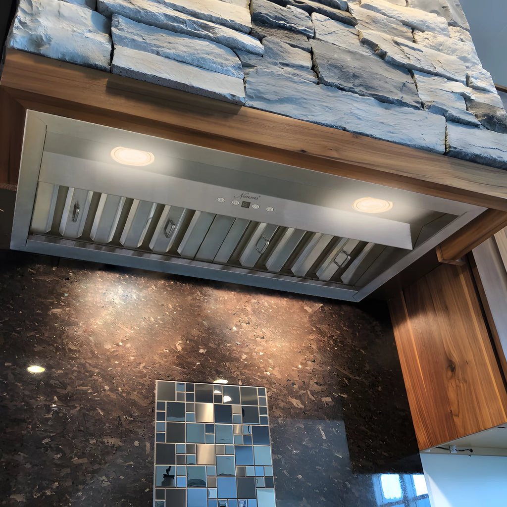 30 Inch Stainless Steel Ducted Range Hood Insert, 600 CFM V283