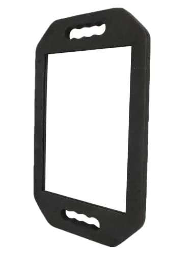 Large Rectangular Hand Mirror with Double Handle P682