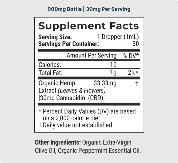 Organic CBD Tincture O55166